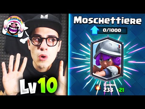 FINALMENTE! il Leggendario MOSCHETTIERE lvl 10! Clash Royale