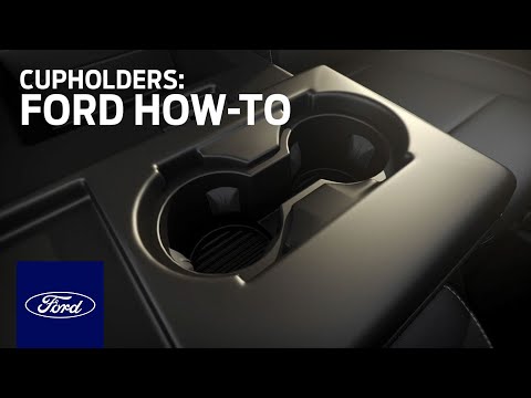 Cupholders for 40/20/40 Seat Configuration | Ford How-To | Ford