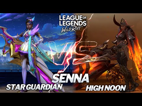 Starguardian Senna VS Hign Noon Senna ( Skins Comparison ) Wild Rift