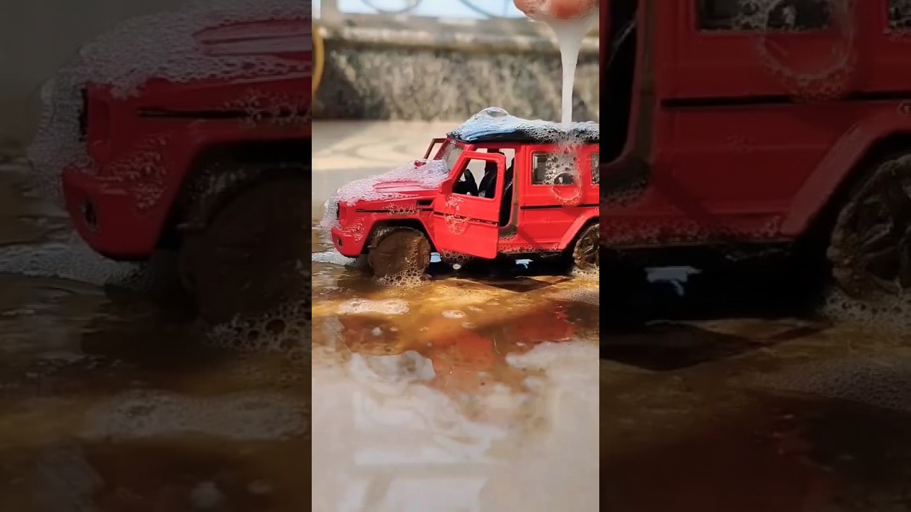 Car mud washing after off-road 💦💧| Mercedes Benz G-Wagon | Diecast scale model cars drift कार धुलाई