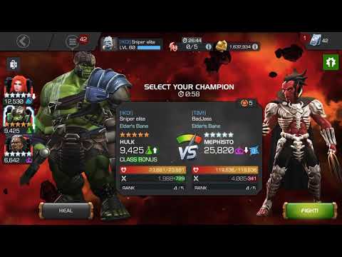 Gladiator hulk vs mephisto mini boss node 52