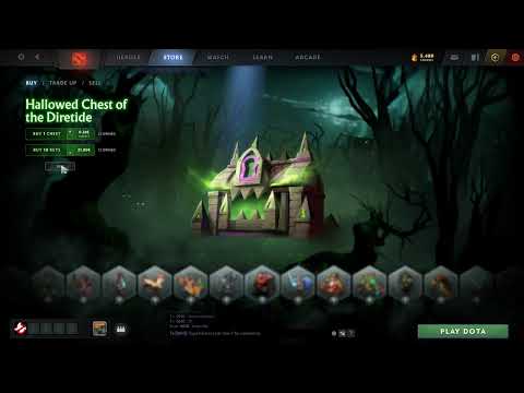 Opening 20 x Hallowed Chest of the Diretide