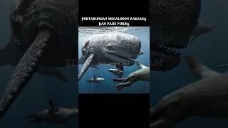 Download lagu The battle between the giant megalodon and the ancient whale #filmstoryline #film mp3