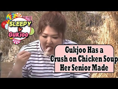 [WGM4] Guk Joo♥SLEEPY - She's Completely Lost In Eating 'Samgyetang' 20170401