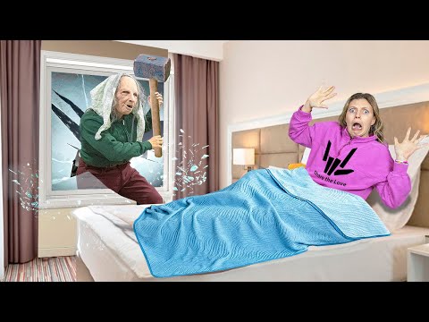 SCARY LADY BROKE INTO my HOTEL ROOM!!