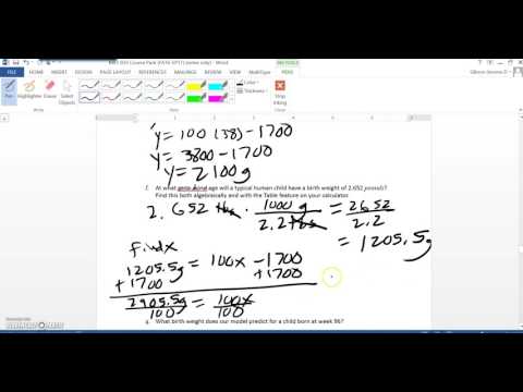 MAT 033 Unit 4 Topic 9 and 10 video 2 of 2