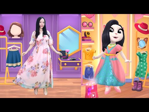 Cosplay Princess Angela In Real Life - My Talking Angela 2 In Real Life