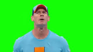 John Cena surprised green screen
