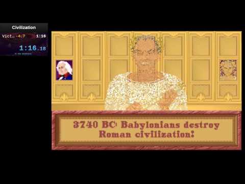 Civ 1 Speedrun in 1:16 (Former WR)