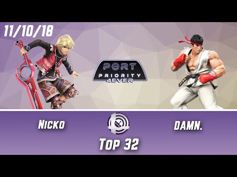 Port Priority 4Ever - Nicko (Shulk) Vs. DAMN. (Ryu) - Top 32