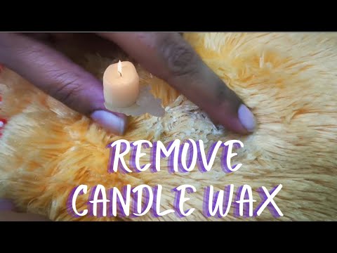 Remove candle wax from teddy bear fur | How to remove candle wax from stuff toys