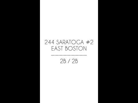 East Boston Apartment - 244 Saratoga Str. #2