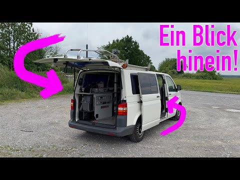 Ein Funkmesswagen als mobiler Amateurfunk-Shack - Ein Blick hinein