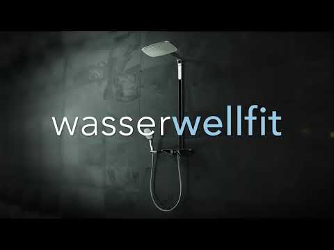 Hansa Emotion - Sprchový set Wellfit s termostatem, 360x220 mm, bílá/chrom 5865017282