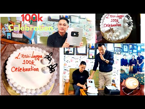 100K celebration. L. Toshi Langu. Thank you Lord 🙏🙏🙏God is good all the time. 