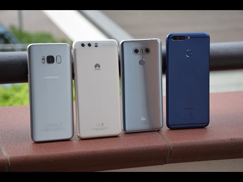 Foto Samsung Galaxy S8 vs LG G6 vs Huawei P10 Plus vs Honor 8 Pro ITA