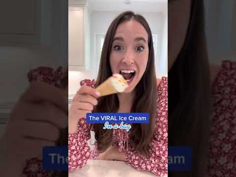 *VIRAL ICE CREAM IN A BAG RECIPE* #viral #trending #shorts #recipe