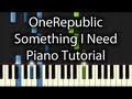 OneRepublic - Something I Need Tutorial (How To ...