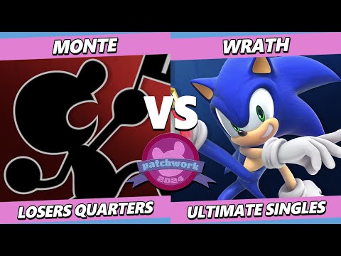 Patchwork 2024 TOP 8 - Wrath (Sonic) Vs. Monte (Game & Watch) Smash Ultimate - SSBU