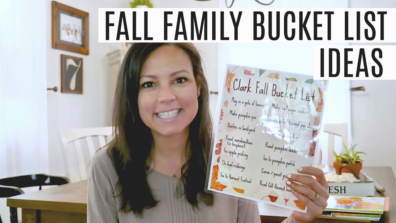 FALL FAMILY BUCKET LIST IDEAS