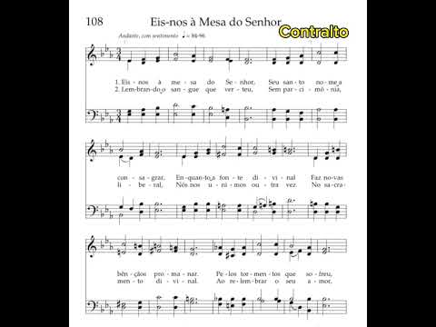 Eis-nos à Mesa do Senhor | Contralto 🎹