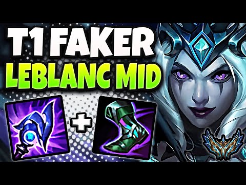 T1 Faker Leblanc vs Ahri [ MID ] Lol Korea Challenger ✅