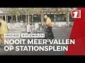 Stationsplein: nooit meer vallen over gladde plinten