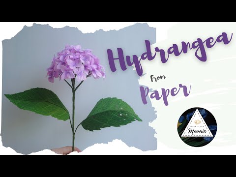 How To Make Hydrangea From Crepe Paper