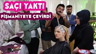 Öyle Bir Boya Sürdü Ki Modelin Saçı Kökünden Koptu!