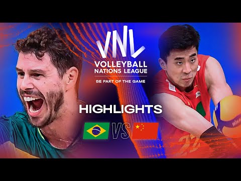 🇧🇷 BRA vs. 🇨🇳 CHN - Highlights Week 3 | Men's VNL 2023