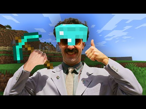 Borat Hijacks Minecraft Server!! 😱