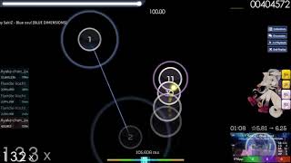 Blue osu! choke 206pp