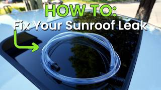 Infiniti Q50 & G37 Sunroof Drain Repair Kit. How to Install.