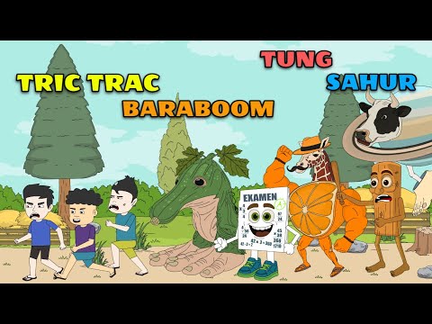 BRAINROT ANIMATION TRIC TRAC BARABUM GANGANZELLI EXAMEN TRULALA TUNG TUNG SAHUR | Pinoy Animation