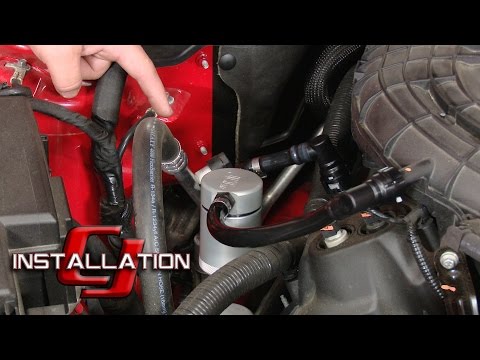 2011-2017 Mustang J&L Oil Separator Company 3.0 Clear Anodized RH Side Kit V6 Installation