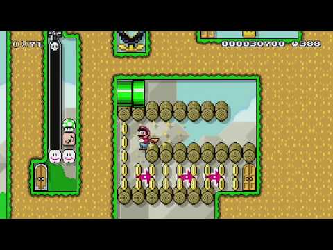Pradera de MiniDesafios :3 by Asriel - Super Mario Maker - No Commentary 1bv