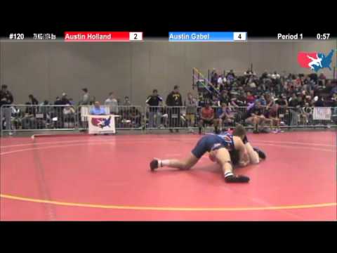 FILAJRFS: 79 KG / 174 lbs: Austin Holland (PFC) vs. Austin Gabel (Va Tech WC)