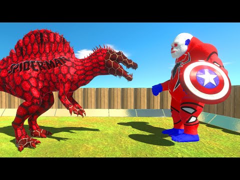 SUPER MAN SPINO vs GORO SPIDER MAN - Animal Revolt Battle Simulator