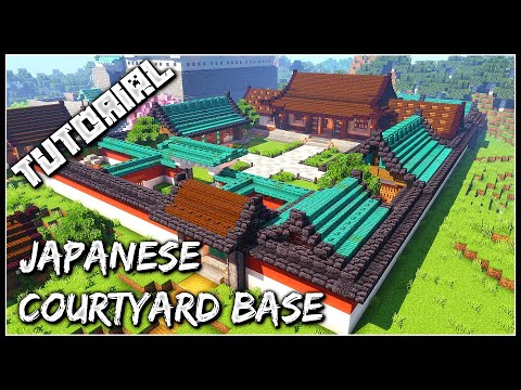 Cortezerino - How To Build A Japanese Courtyard Base: Part 1 | Minecraft Tutorial