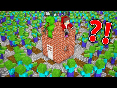 10 Security Build Hacks vs Zombies - Minecraft Maizen