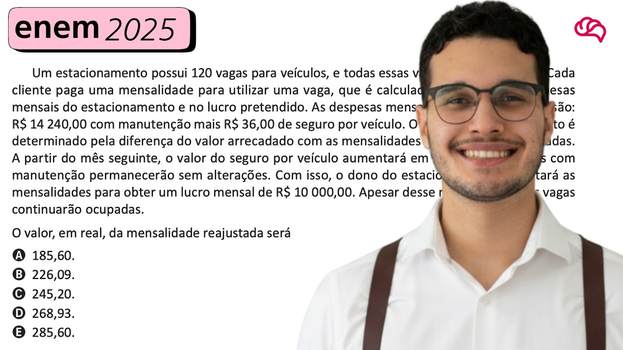 Resolução em Vídeo — Questão 158 ENEM 2025