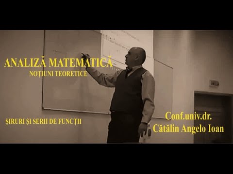 Matematica   Analiza matematica   017 Siruri de functii Serii de functii