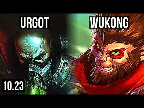 URGOT vs WUKONG (TOP) | 5/0/5, 700+ games, 1.3M mastery | KR Diamond | v10.23