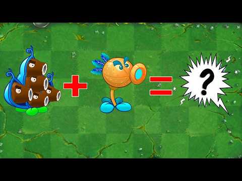 PvZ 2 Fusion - Team Super Plants Max Level Power Up - Cannon Pod vs Three-Citron