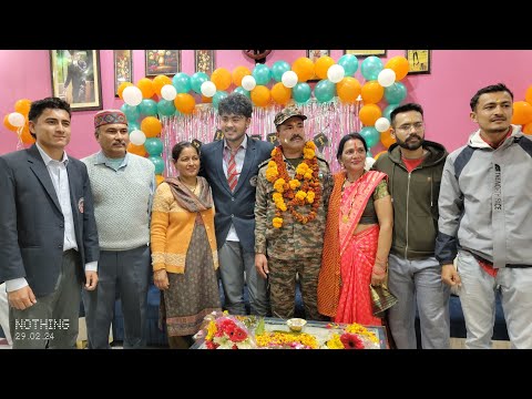Indian army retirement ceremony subedaar dhiraj Karki 🪖🎉🎂