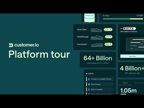Customer.io platform tour