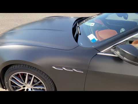 2017 Maserati Ghibli Vinyl Wrapped Satin Black 3m 2080 series