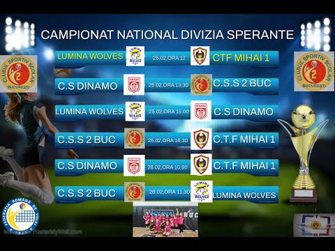 C.S.S.2 BUCURESTI vs C.S. DINAMO BUCURESTI -CAMPIONAT NATIONAL DIVIZIA SPERANTE