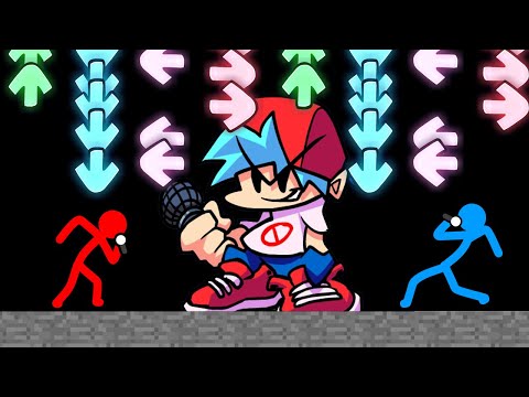 Stickman VS Minecraft: Friday Night Funkin BOSS BATTLE - AVM Shorts Animation