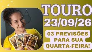 TOURO ♉ 23/09/26 Ele(a) pode estar entendendo errado as suas interações 🫣